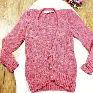 80s Vintage Mohair Wool Blend Cardigan Sweater